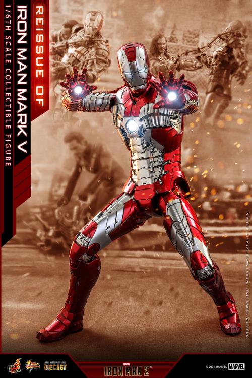 Hot Toys Marvel Iron Man Mark V Reissue Diecast Sixth Scale Figure